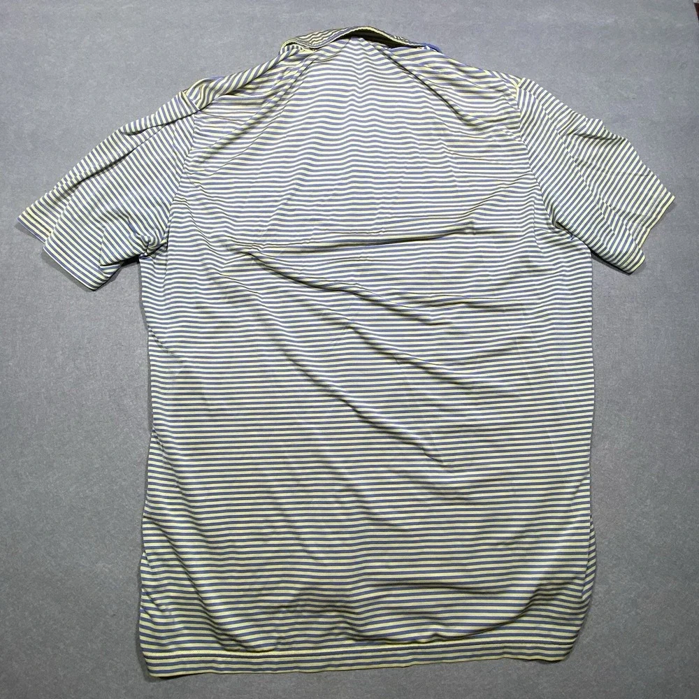 RLX Ralph Lauren Polo Shirt Mens Xl Striped Short Sleeve Performance Golf‎